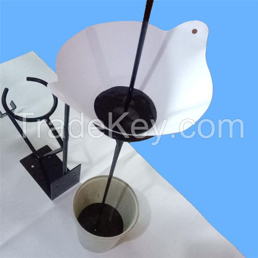 Disposable customized filter paper funnel for automobile paint