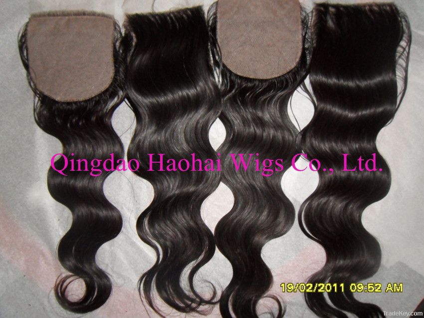 silk top closure, 100% human hair, hidden knots, high quality