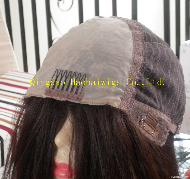 Best Quality-14"- Human Hair-JEWISH WIG -all Hand-tied - Accept Paypal