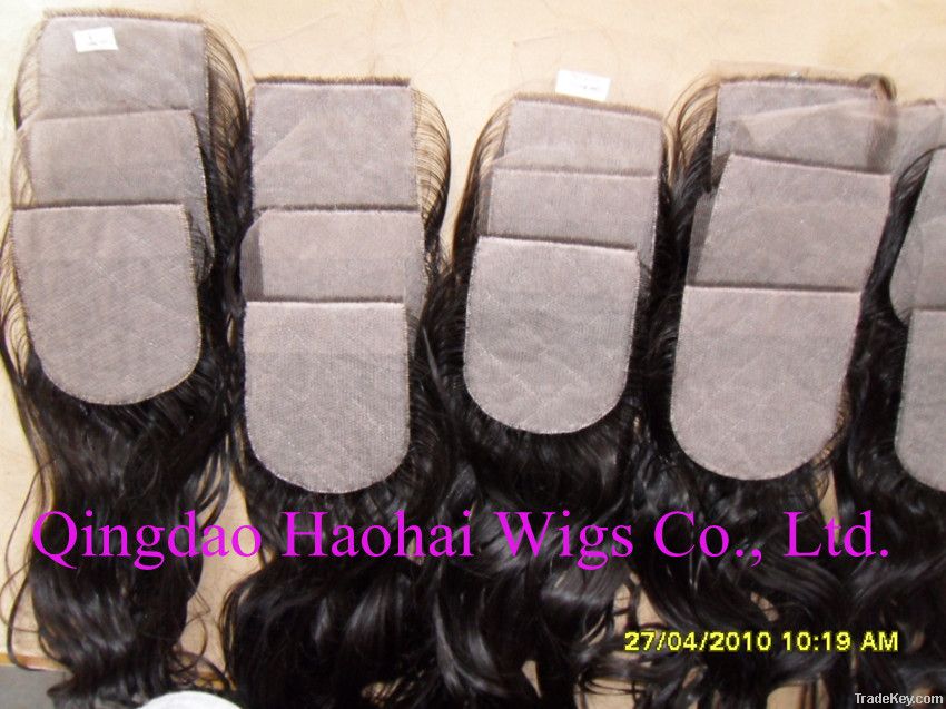 Best Quality, Human Hair, Silk Top Closure, All Hand tied