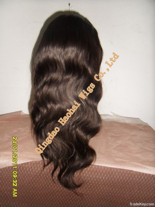 Best sale-100%human hair-full lace wig-full handtied