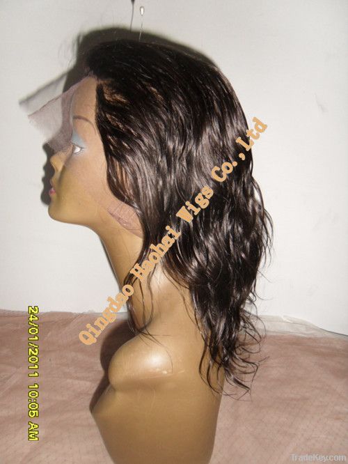 Hot sale-full lace wig-100%human hair-all full handtied