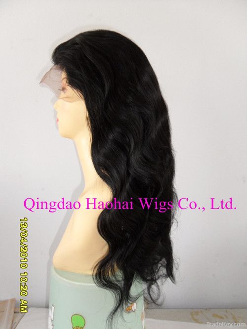 Virgin human hair, Full lace wigs, Top quality, No shedding