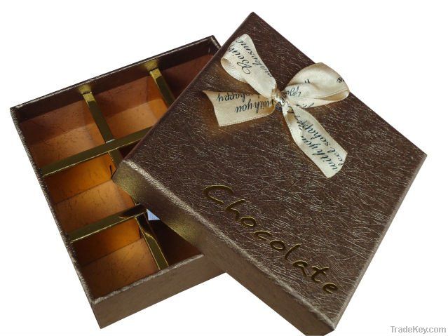 Elegant chocolate packaging box