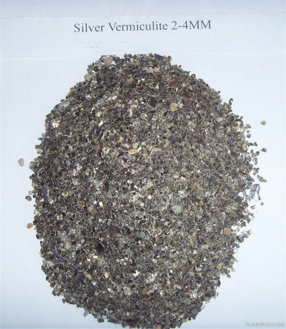 silver/golden exfoliated/crude vermiculite