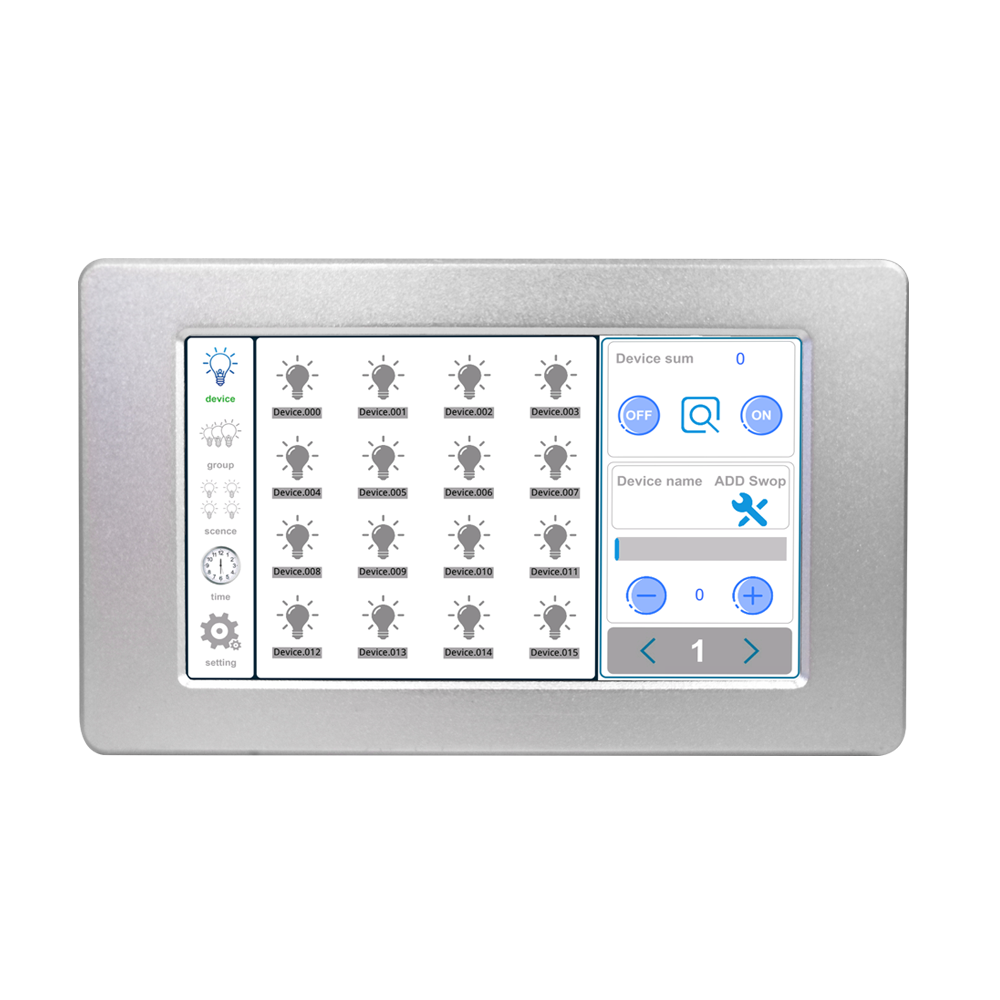 7 inch DALI touch screen master controller Smart Lighting control system