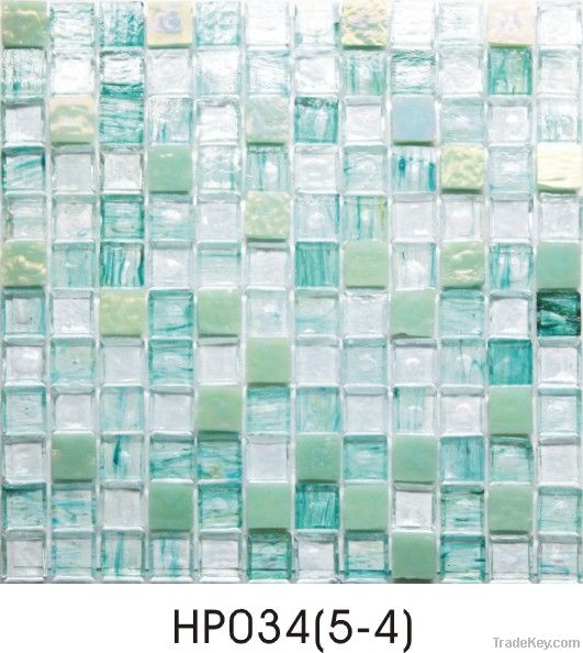 Rustic mosaic tiles, mosaic blends, irregular white mosaic blends