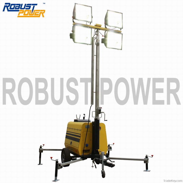 mobile floodlight tower