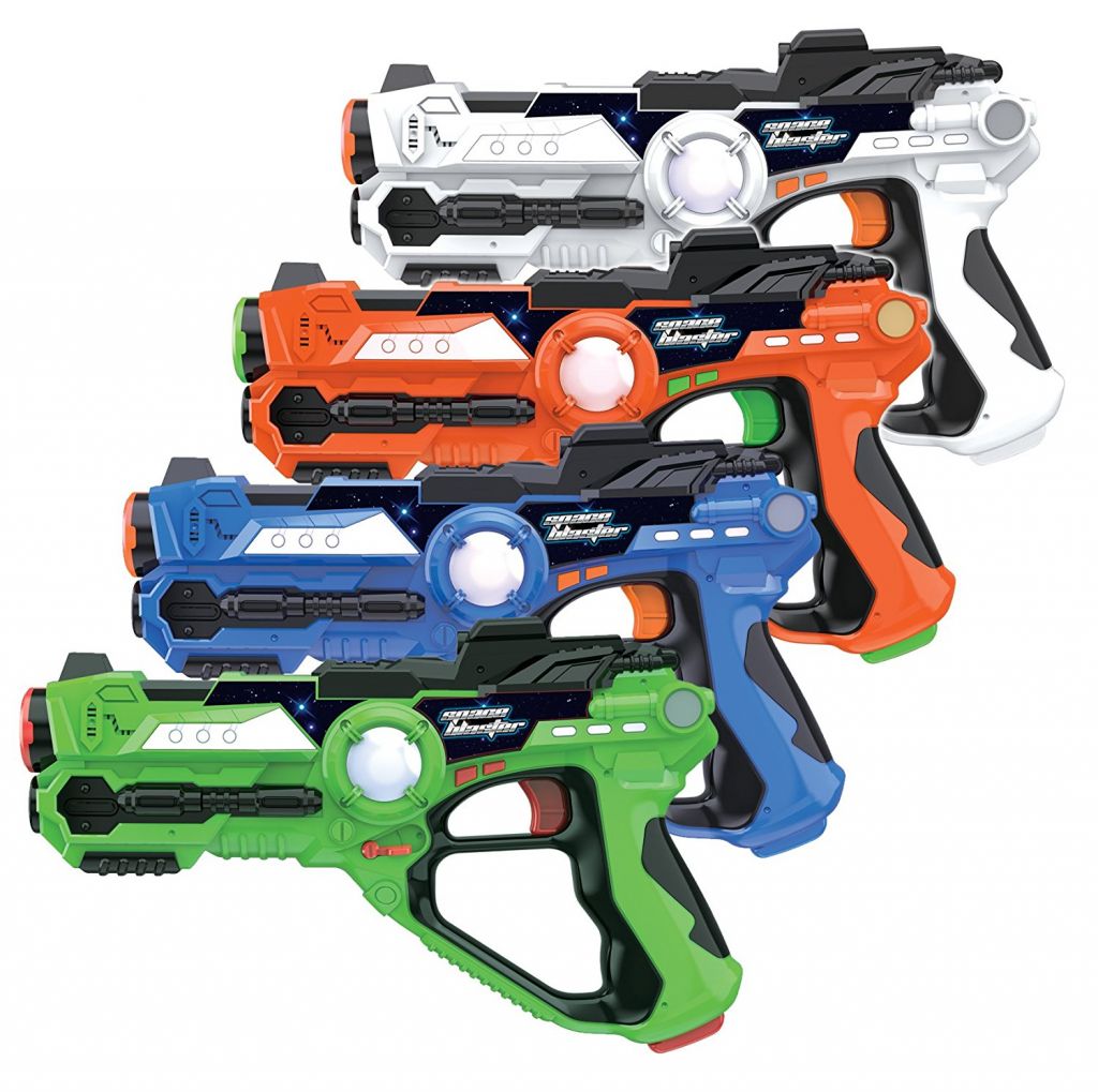 Laser Gun Set For Kids And Adults, Infrared Laser Tag Game For Boys & Girls (2 Blasters Included), Cool Blaster Sounds With Optional 4 team Multiplayer Selection