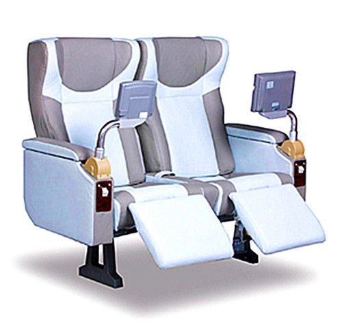 Bus Seat with  Magazine Net Pocket, Reclining Mechanism, Stainless Steel Frame