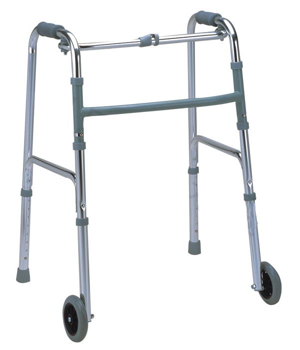 Rollators with Removable Wheels and Aluminum Surface, Easy to Carry, Folding