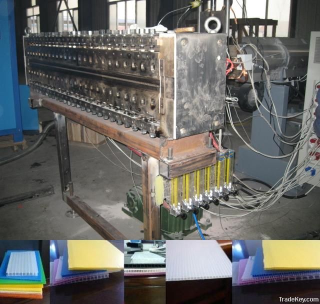 PP hollow sheet production line