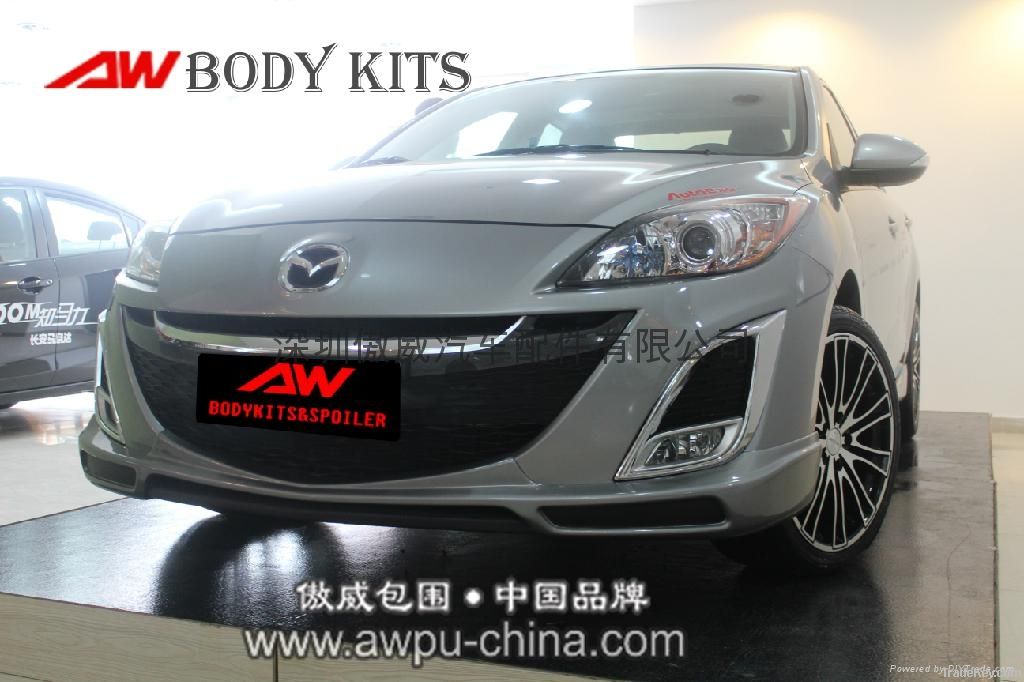 2012 mazda 3 ken style PU body kits spoiler