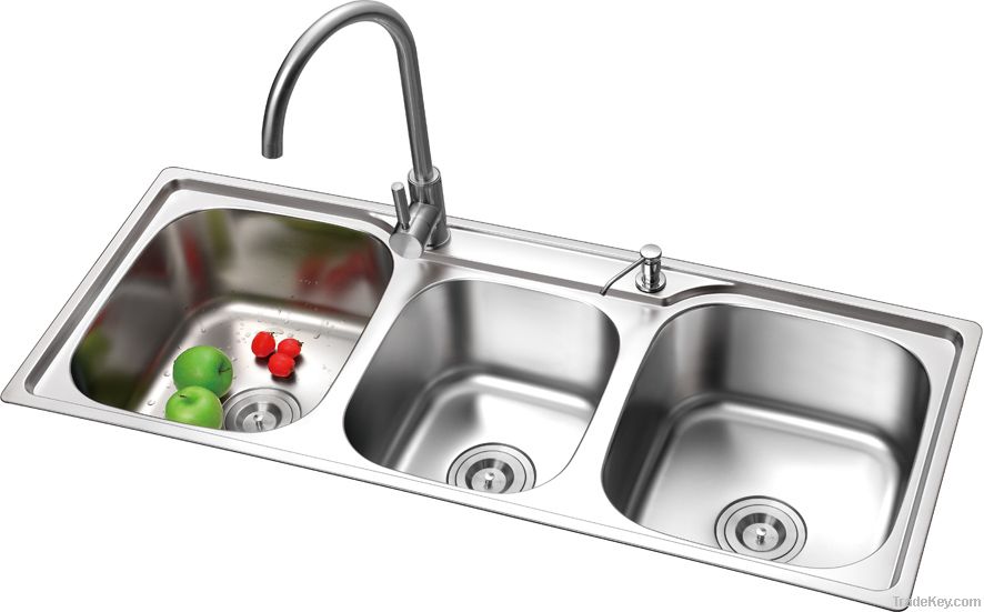 Triple Bowl Kitchen Sink
