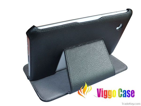 For Hot-pressing shaped Premium stents leather case for Samsung Tab 3