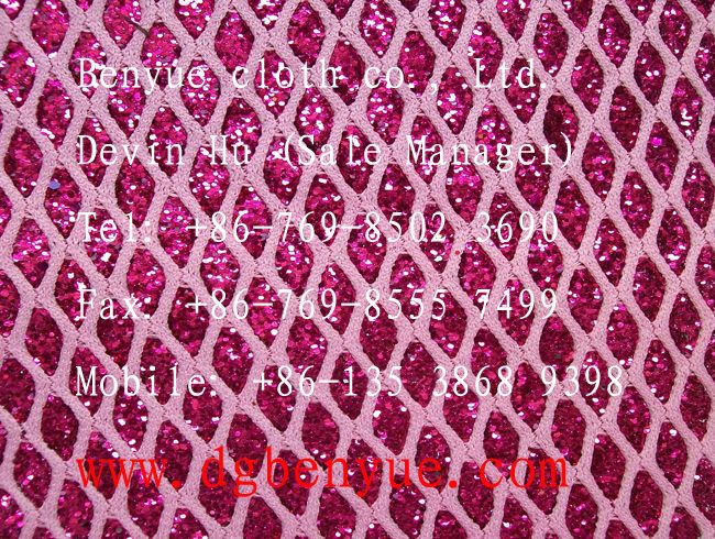 fashion sequin mesh fabric