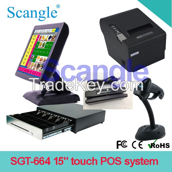 15'' Retail  All in One Touch Screen POS System 