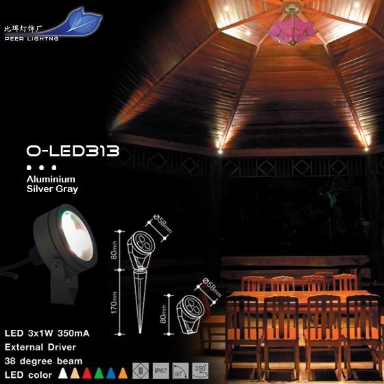 LED 3*1W Landscape&amp;Spot Light