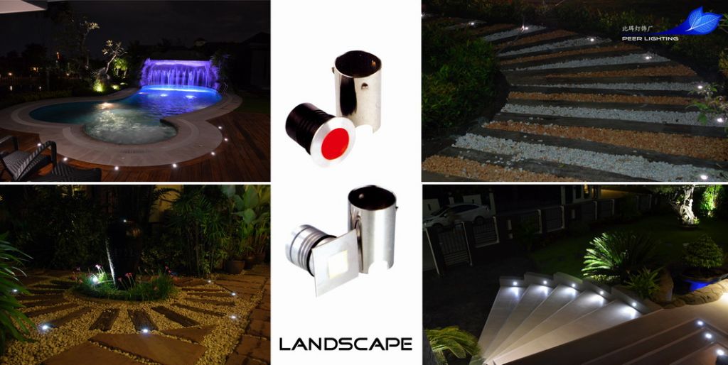 1x1W LED Outdoor Stairway &amp;Pathway Light