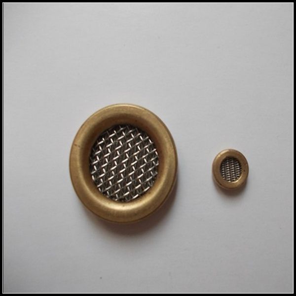 brass rim weave sus 304 mesh filter disk 15mm