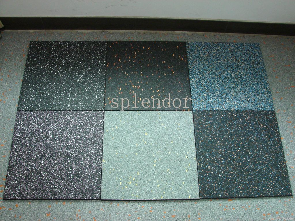 Indoor rubber flooring