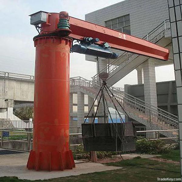 column mounted swing jib crane