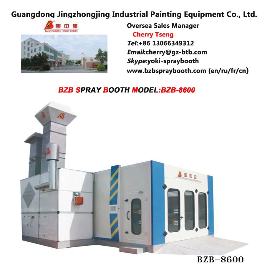 BZB-8600 Spray Booth with Heating Recovery System,Explosion Proof Paint Booth Lighting, Paint Spray Booth