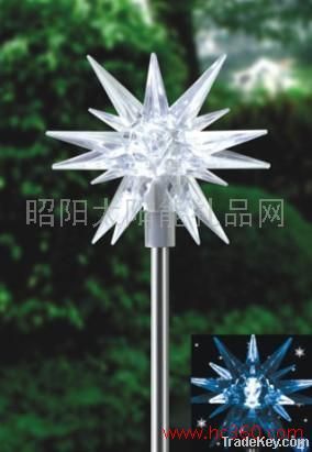 The solar lamp with litter star edge of insert stereo