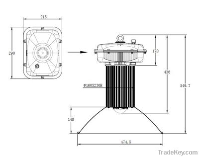 120W High bay light