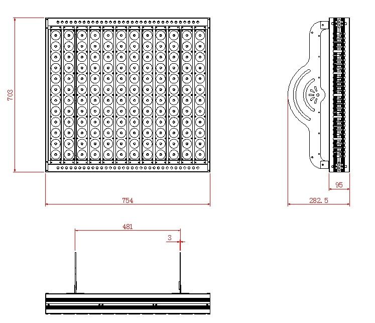 1200W LED Floodlight to Replace 3000W HPS Light