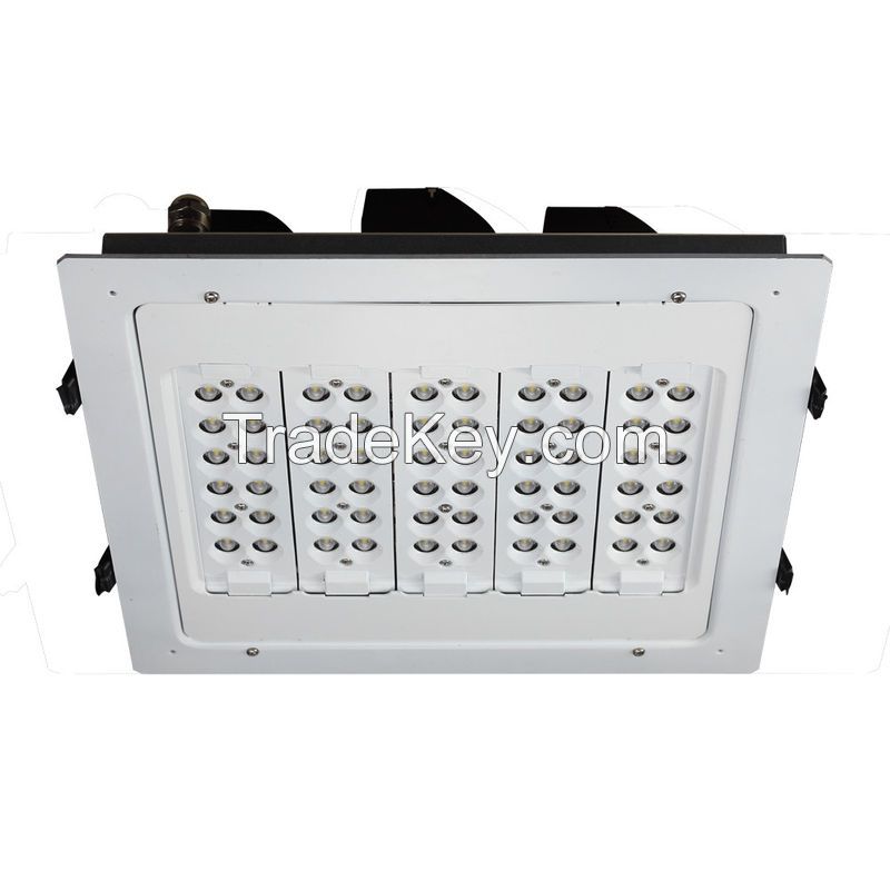 100w Led Canopy Light 100v - 240v 3000k - 6000k Cri80 For Airport