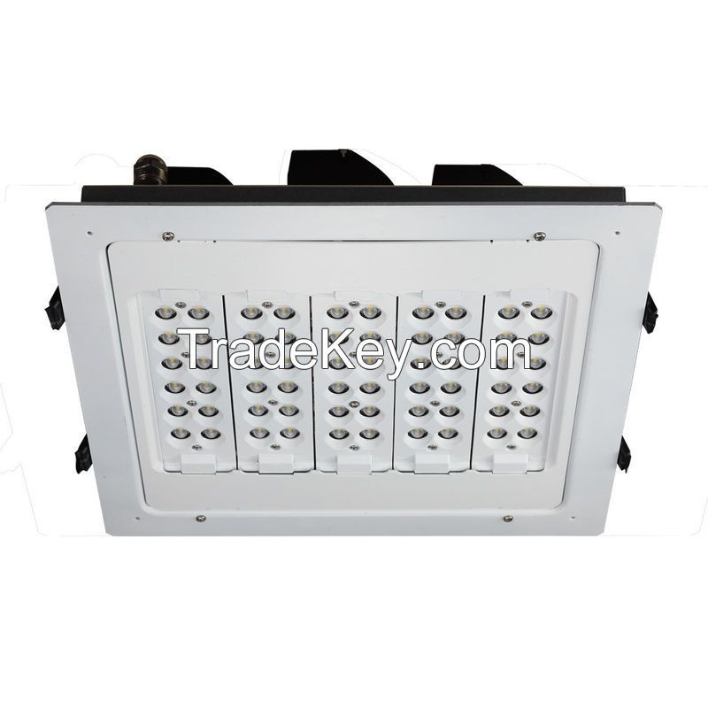 140W Adjustable LED Canopy Lights with Motion-detective system