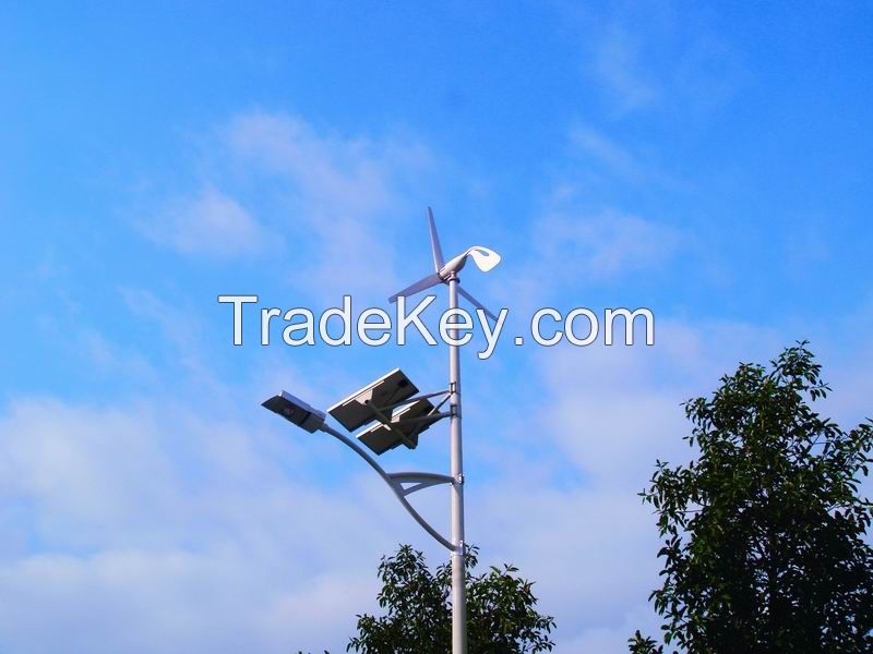 Energy Saving 300W 10M Hybrid Wind - Solar LED Street Lighting