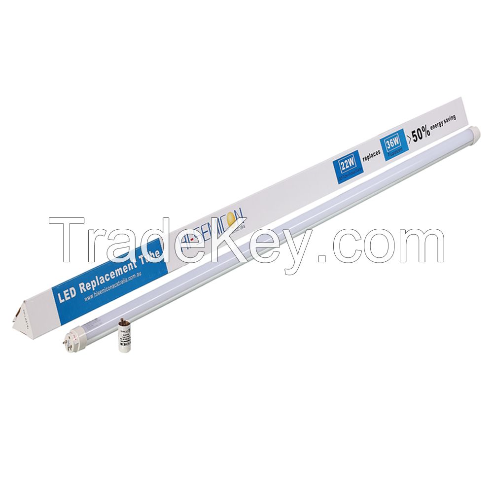 36w T8 1.5m 3200-3600lm LED Tube Lighting with 100-240v