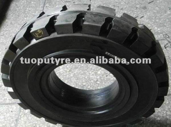 250-15 forklift tire,lift platform tires, pneumatic solid tires