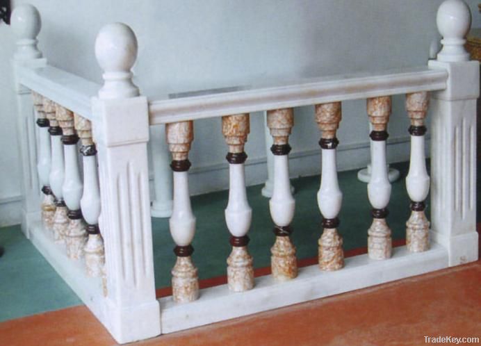 Marble/granite step and baluster