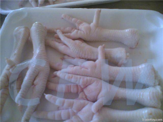 chicken feet processed