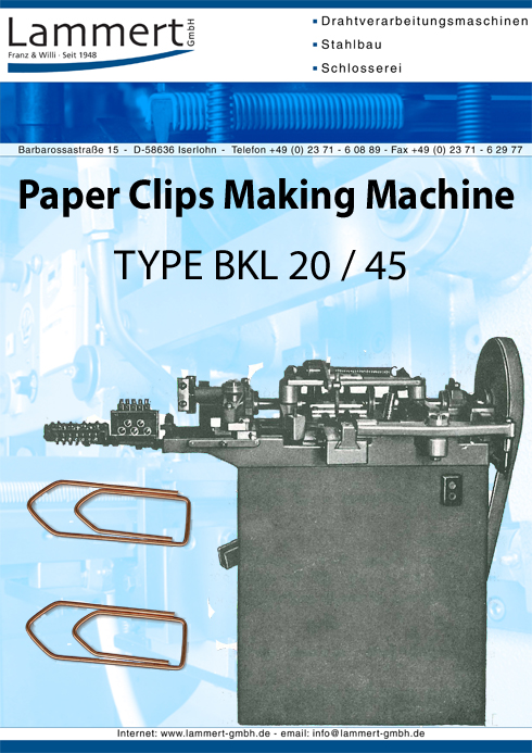 Paper Clips Staple Making Machine