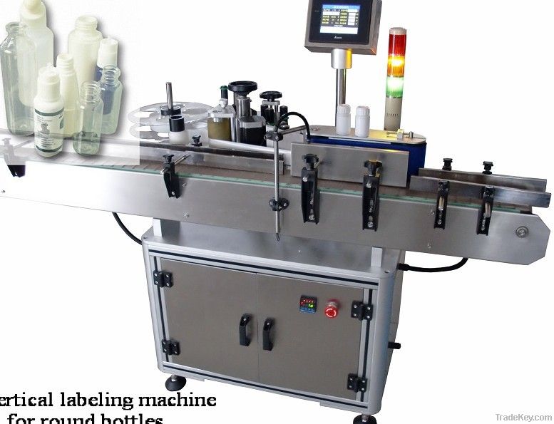 Automatic Vertical Adhesive Labeling Machine for Round Bottles