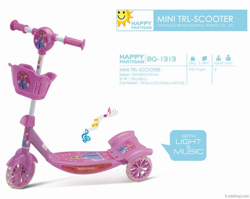 Child music kick scooter Foot scooter