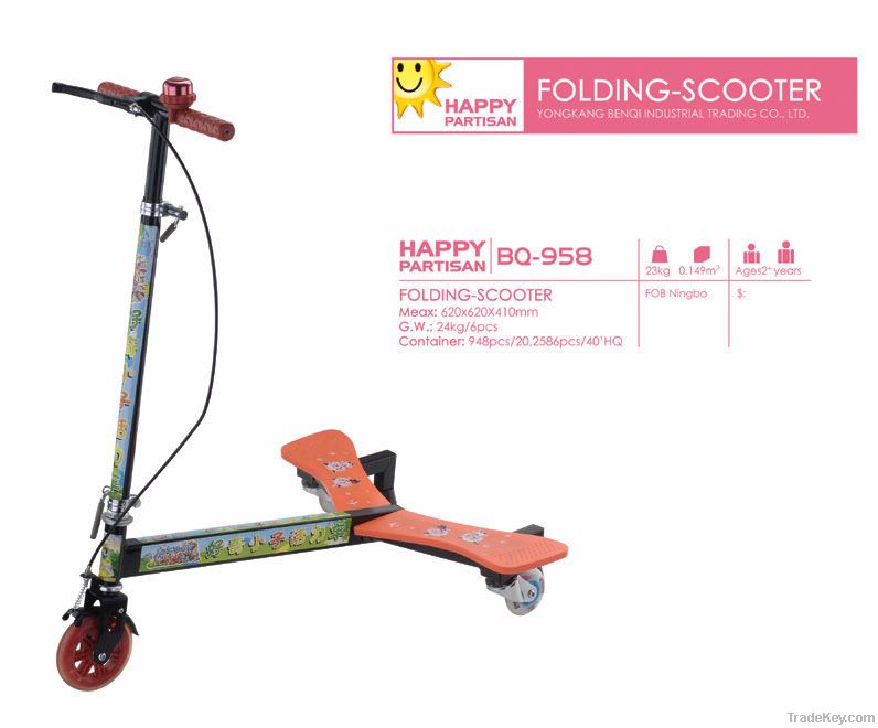 Three Swing wheel kick scooter Foot scooter