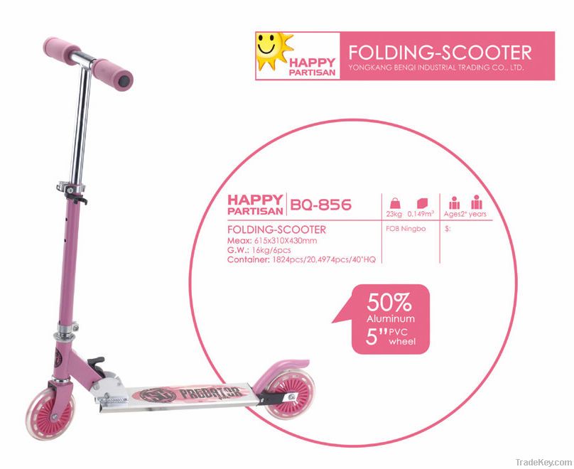 50% Pink Aluminum Boy KICK scooter FOOT SCOOTER