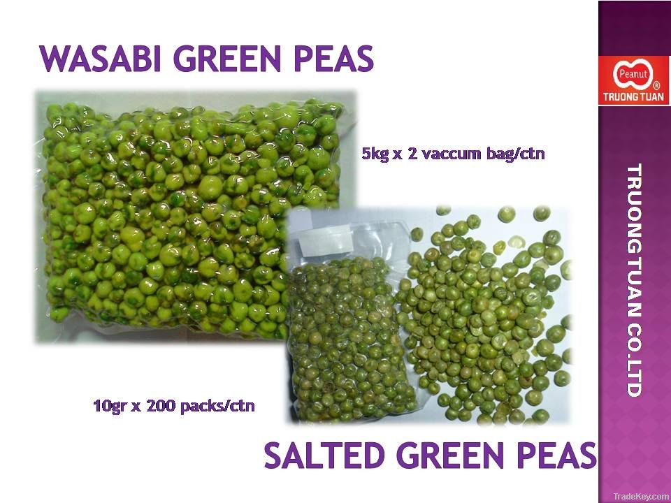 Wasabi green peas