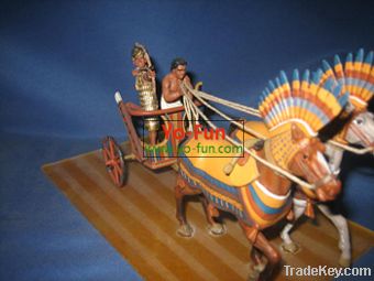 Metal/plastic History and culture series toyâ€“ chariot