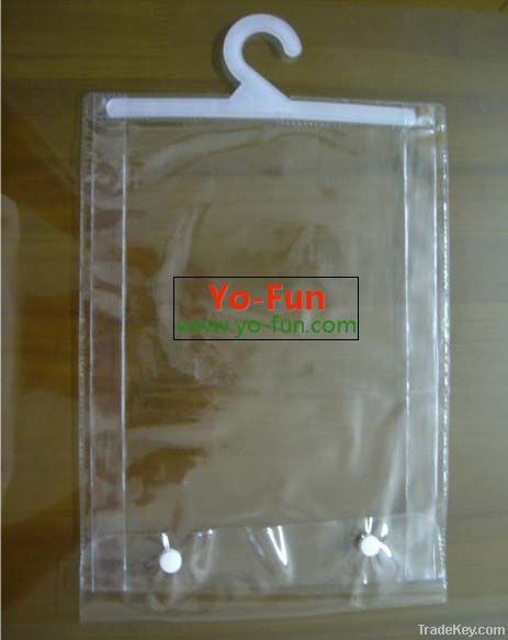 PVC shirt bags PVC hook clothes bag PVC zipper clothes bag