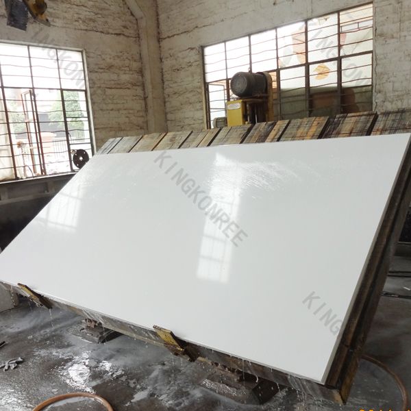 Kingkonree Artificial Quartz Stone Slabs For Kitchen Countertops , Floor Tiles