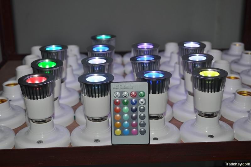 E27-3W RGB LED spot light