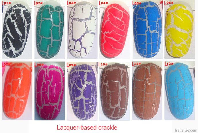 lacquer based crackle nail polish