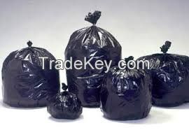 LDPE black thrash bags in bales