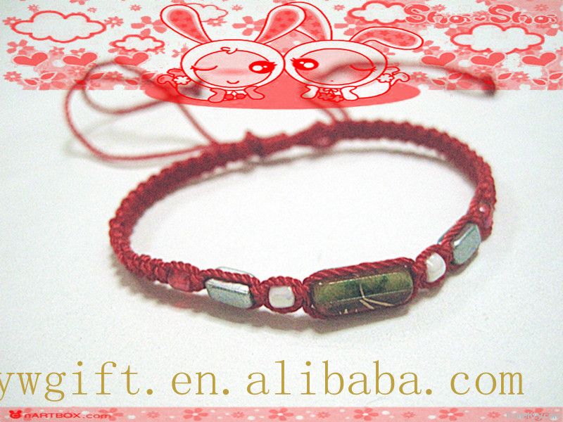 nationality handmade luky red rope weave bracelet